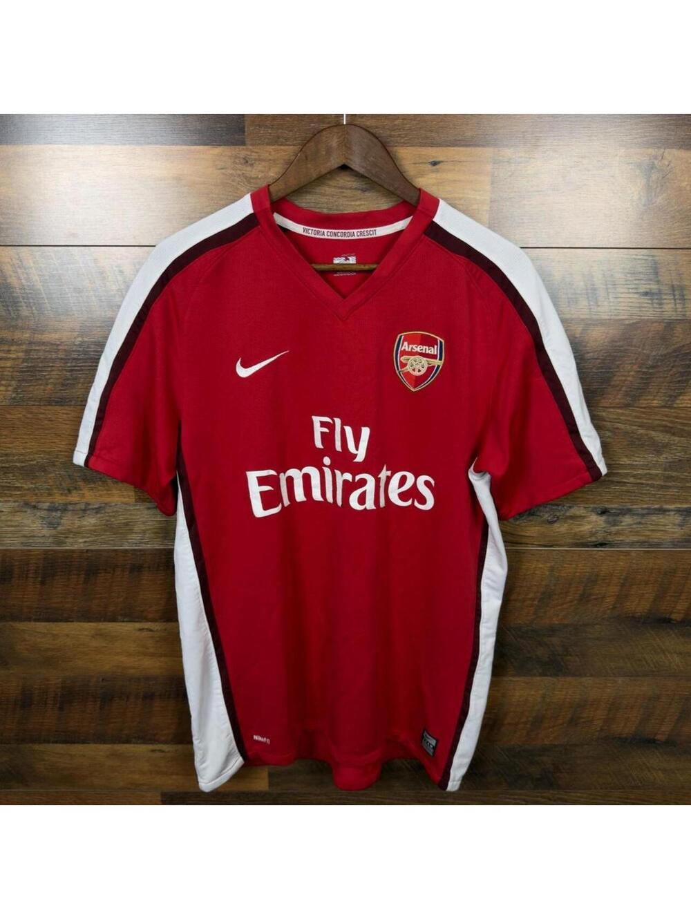 Arsenal Cesc Fabregas Nike Fly Emirates Soccer Jersey Mens Large